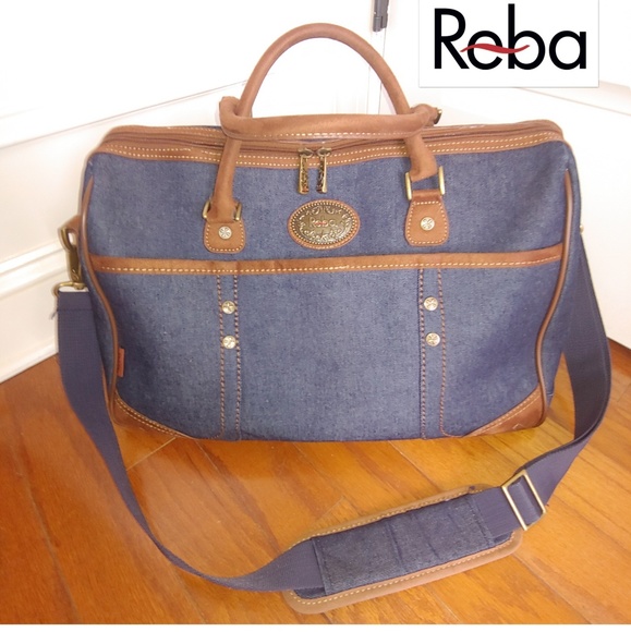 Reba Handbags - Reba large duffle tote weekend denim
